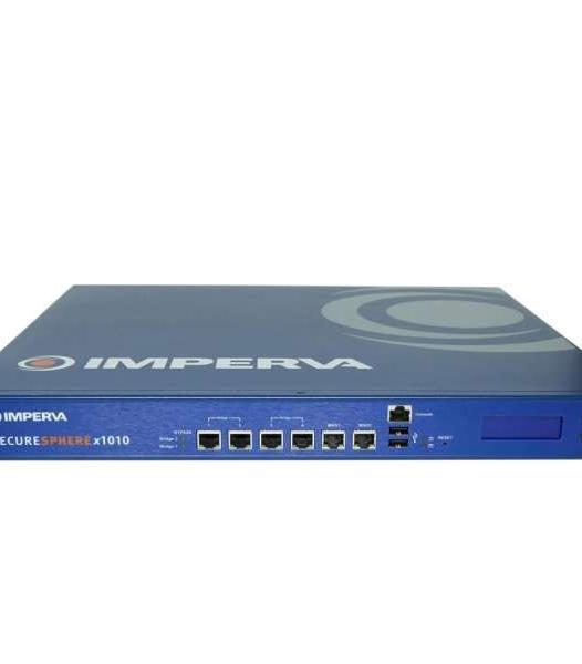 Pare-feu Imperva SecureSphere x1010 4Ports 1000Mbits Géré Pas de disque dur Pas de système d’exploitation Oreilles rack Reconditionné